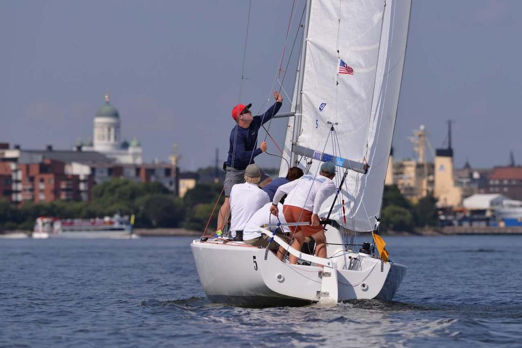 The race is on. © Erik Lahteenmaki / Sailpix.fi http://www.sailpix.fi